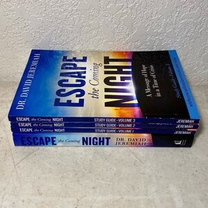 David Jeremiah - Escape The Coming Night - Book & 3 Study Guides - Volumes 1-2-3